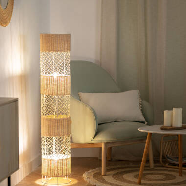 Image of Edit Rubra Bamboo Floor Lamp