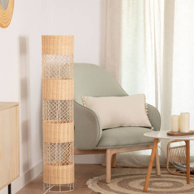 Image of Edit Rubra Bamboo Floor Lamp