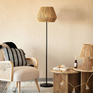 Edit Kirito Rattan Floor Lamp