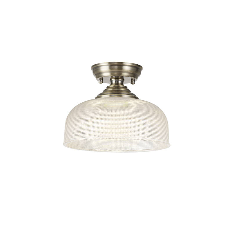 Image of Burford Glass Semi-Flush Ceiling Light