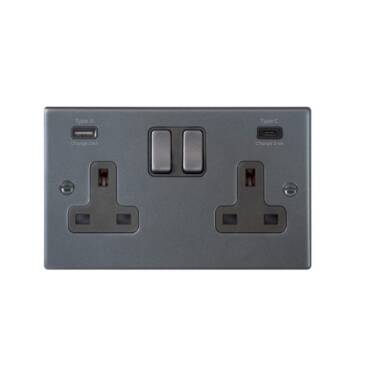 Edit Hartland UK Socket with USB A+C Charging Ports