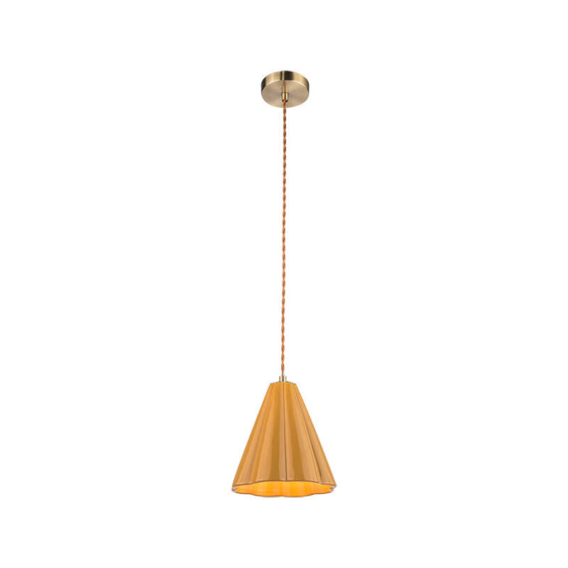 Image of Edit Iris Ceramic Ceiling Pendant Light