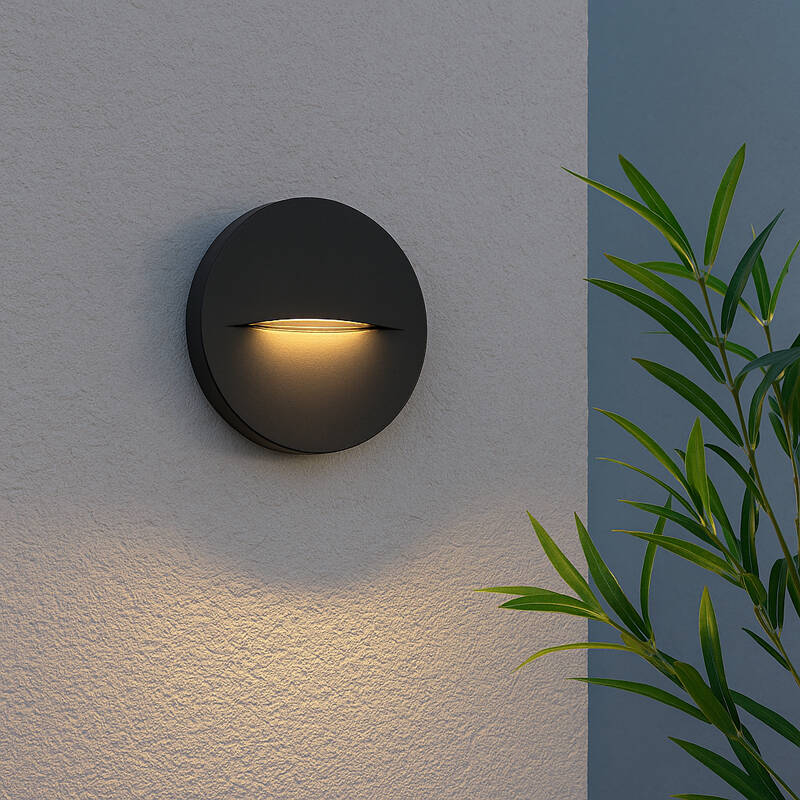 Image of Edit Poros LED Outdoor Flush Wall Light