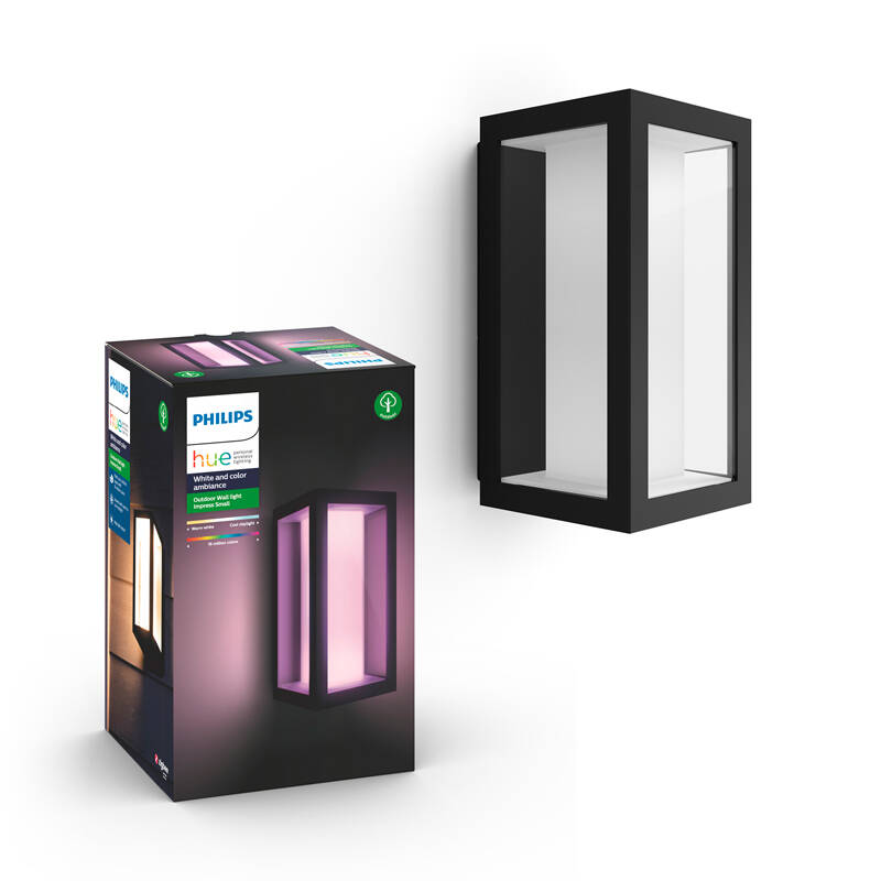 Image of Philips Hue Impress Smart LED Half Lantern Outdoor Wall Light