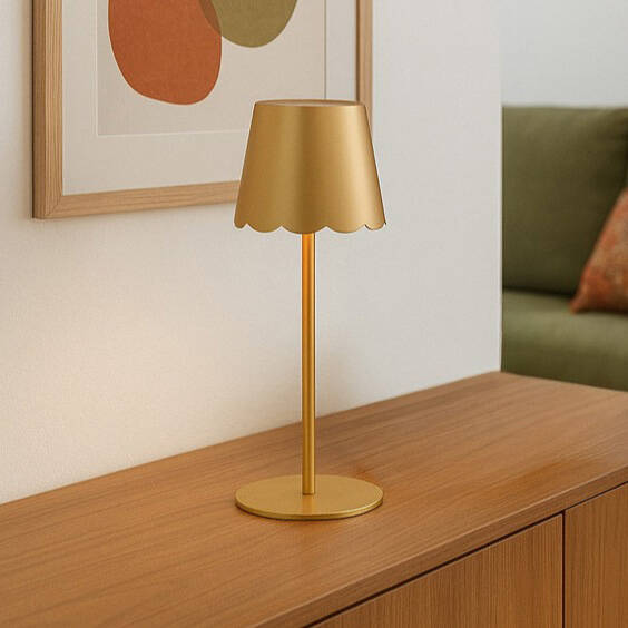 Image of Edit Aoife USB Rechargeable Battery Operated LED Touch Table Lamp