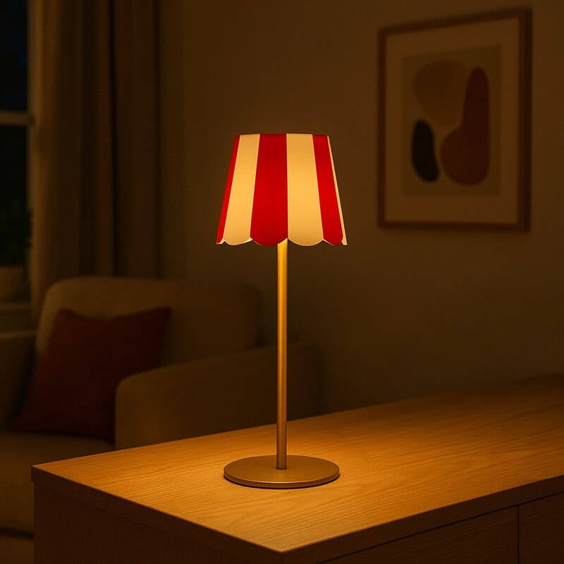 Image of Edit Showman USB Rechargeable Battery Operated LED Touch Table Lamp