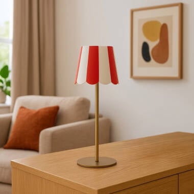 Image of Edit Showman USB Rechargeable Battery Operated LED Touch Table Lamp