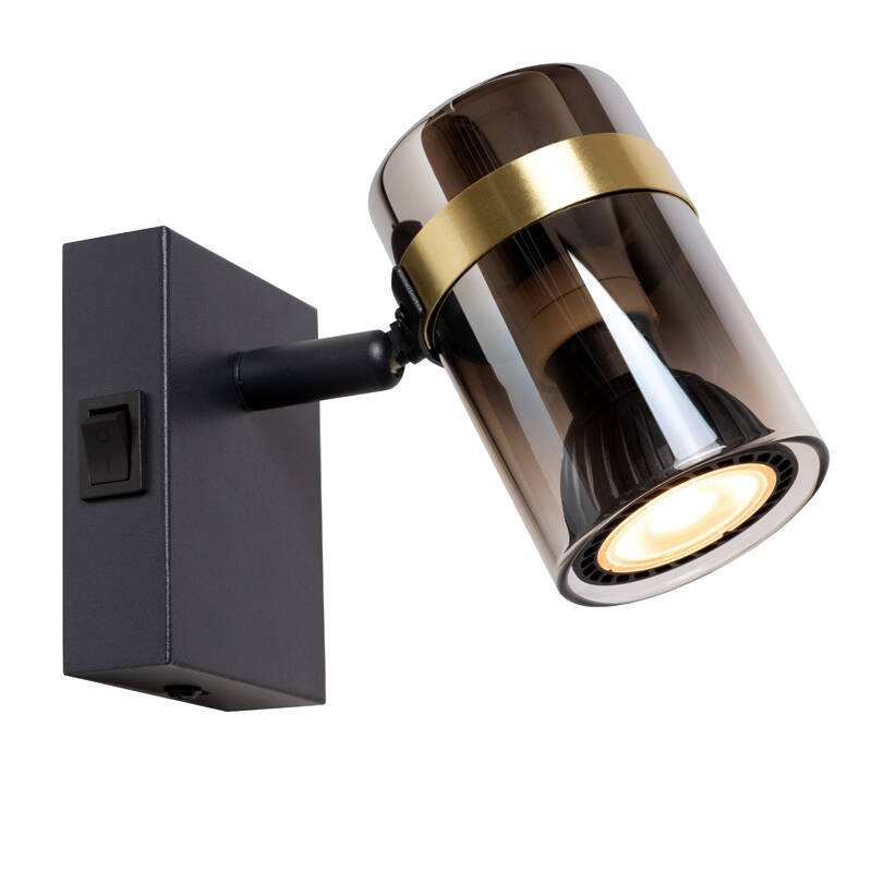 Image of Lucide Upton Glass Single Wall Spotlight