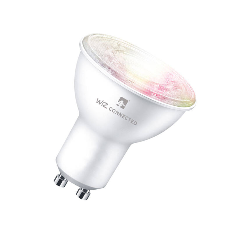 Image of WiZ 4.9W White and Colour Changing Dimmable LED Smart WiFi/Bluetooth GU10 Bulb