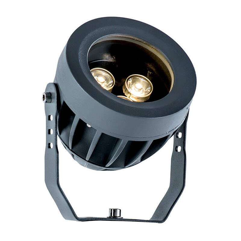 Image of Edit Oak LED Outdoor Wall Mounted Spotlight