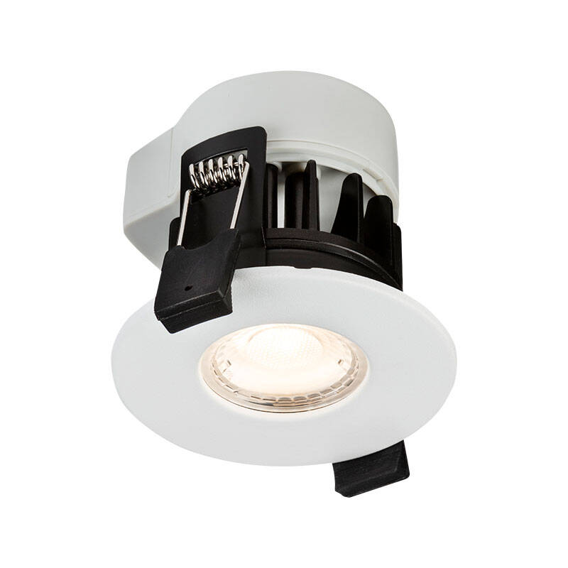 Image of Knightsbridge Show 5W Warm White Dimmable LED Fire Rated Fixed Downlight