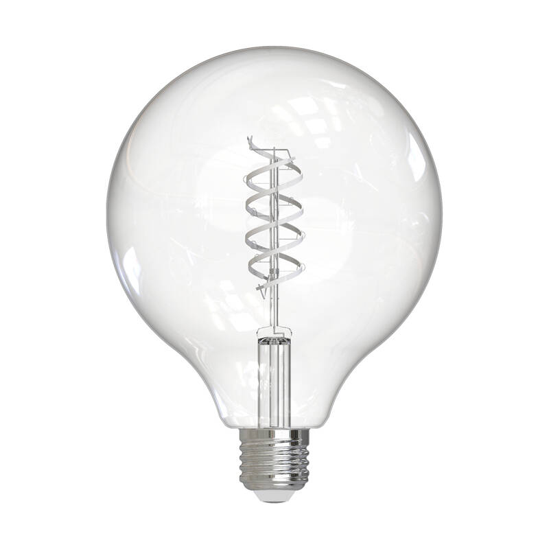 Image of Dar 8W Dimmable LED Decorative Filament 125mm Globe Bulb - Screw Cap - Pack of 4