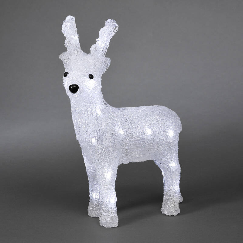 Image of Konstsmide Christmas Battery Operated LED Small Reindeer Feature Light
