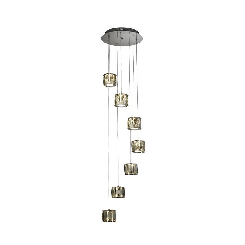 Image of Searchlight Margot 5 Light LED Glass Cascade Ceiling Pendant