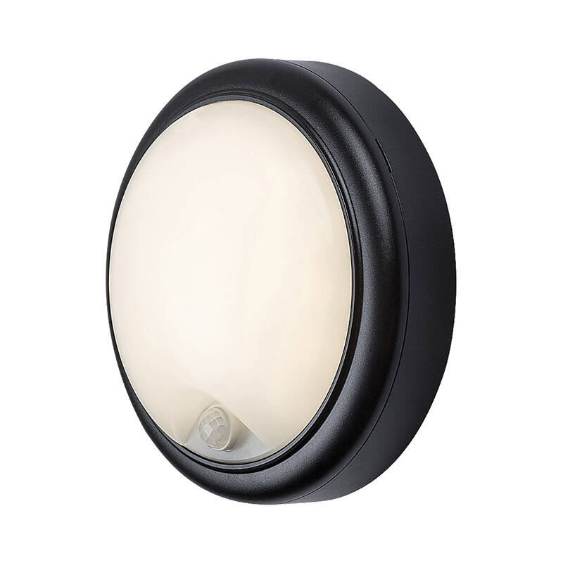 Image of Edit Hitura LED 15W Cool White Round Bulkhead with PIR Sensor