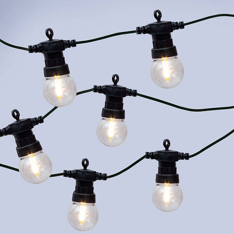 Image of 12V Golf Ball LED Festoon Lights - 10 Lights