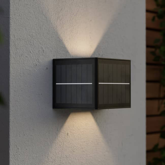 Image of Suri Berkhamsted Solar LED Outdoor Flush Light