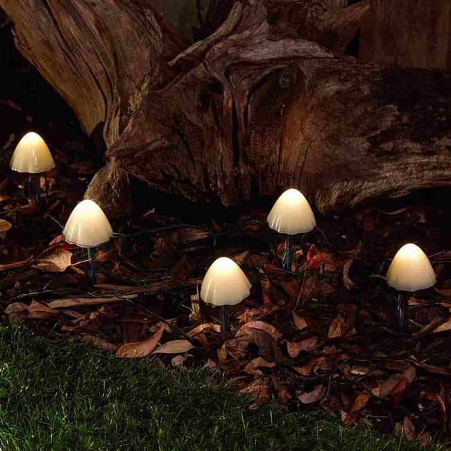 Image of Suri Forest Mushroom Solar LED LED Stake Lights