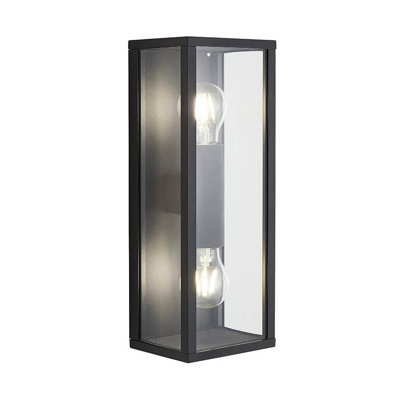 Image of Forum Chinon Half Lantern Outdoor Wall Light