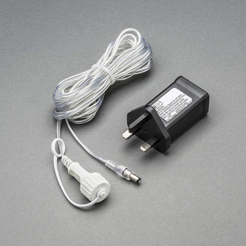 Image of Konstsmide Connectable String Lights 5M Start Cable with Plug