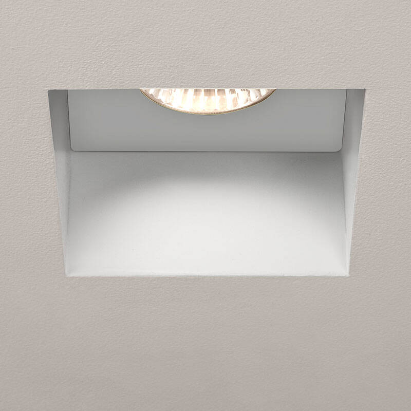 Image of Astro Trimless Plaster-In Square Fire Rated Fixed Downlight