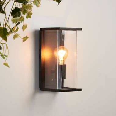 Image of Searchlight Ashby Half Lantern Outdoor Wall Light