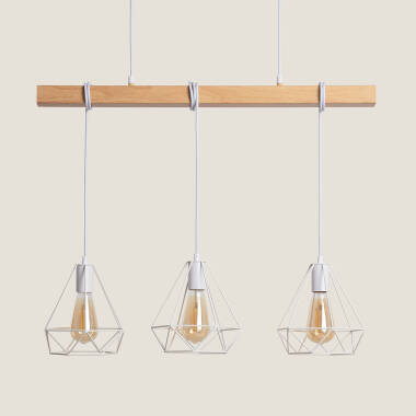 Edit Sardo 3 Light Geometric Ceiling Bar Pendant Light