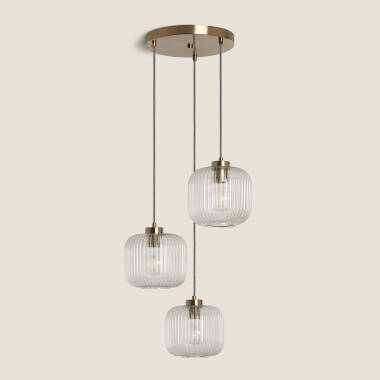 Edit Wilde 3 Light Glass Cluster Ceiling Pendant