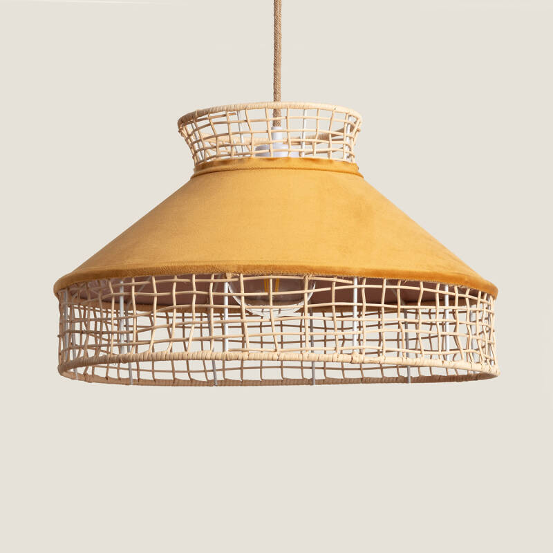 Image of Edit Longoria Rattan Ceiling Pendant