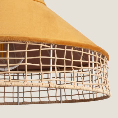 Image of Edit Longoria Rattan Ceiling Pendant