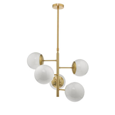Dar Bombazine 6 Arm Ceiling Pendant Light