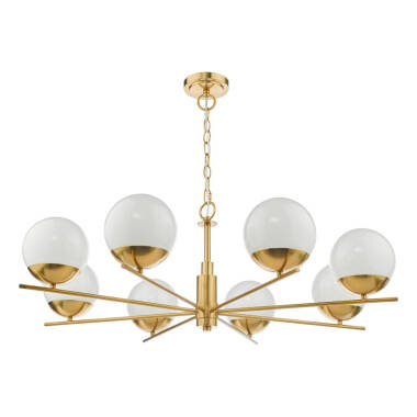 Dar Bombazine 6 Arm Ceiling Pendant Light