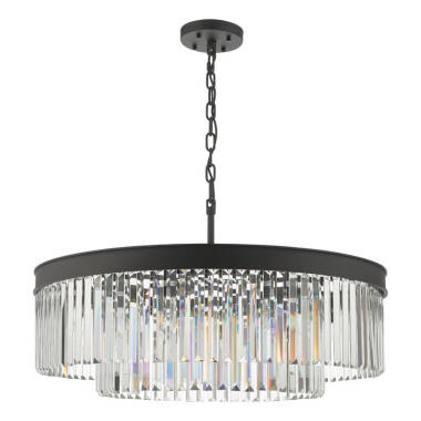 Dar Celeus 8 Light Crystal Chandelier