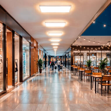 Image of 24W Rectangular CCT Double Sided SwitchCCT LED Panel 580x200 mm