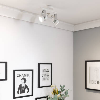 Image of Edit Sinner 2 Light Adjustable Ceiling Spotlight Bar