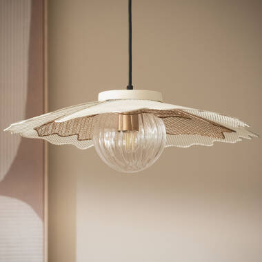 Image of Iluzzia Pianella Glass Ceiling Pendant Light