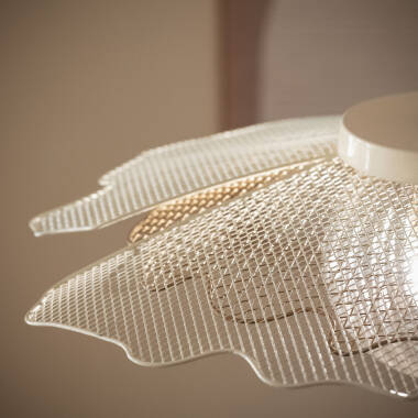 Image of Iluzzia Pianella Glass Ceiling Pendant Light