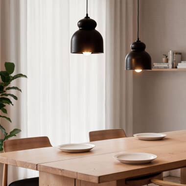 Image of Edit Vakarai Wood Ceiling Pendant Light