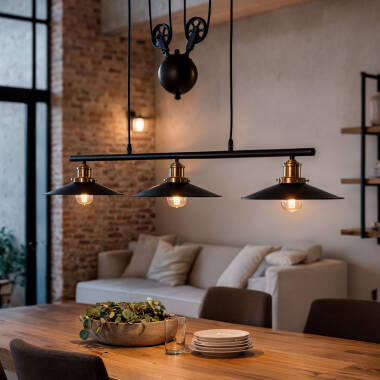 Edit Pusaka 3 Light Bar Ceiling Pendant Light