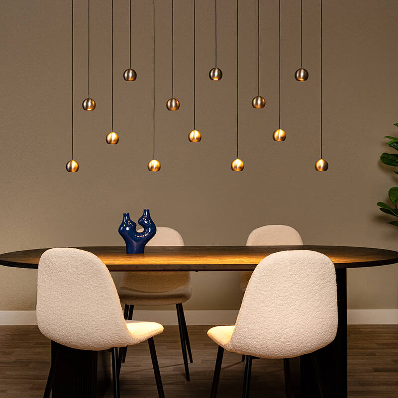 Image of Lucide Montana LED Bar Ceiling Pendant Light with Remote Control