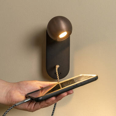 Image of Lucide Montana LED Reading Light with USB Charging Port