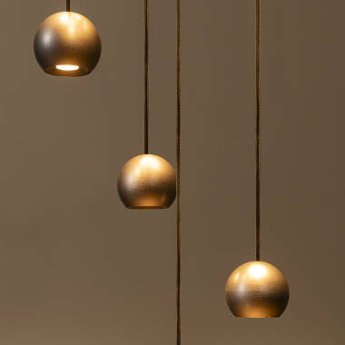 Image of Lucide Montana LED 16 Light Cluster Ceiling Pendant Light with Remote Control