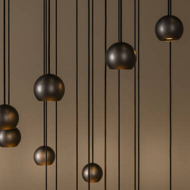 Image of Lucide Montana LED 16 Light Cluster Ceiling Pendant Light with Remote Control