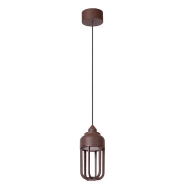 Image of Lucide Wells LED Outdoor Porch Pendant