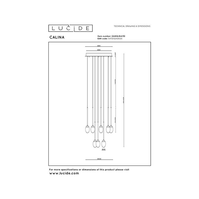 Image of Lucide Calina LED 12 Light Cluster Ceiling Pendant Light
