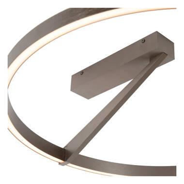 Image of Lucide Applause 600 LED Flush Ceiling Light with Remote Control