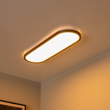 Image of Lucide Elly 600 LED Flush Ceiling Light with Remote Control