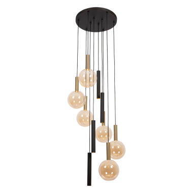 Lucide Josiane 10 Light Cluster Ceiling Pendant Light