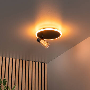 Image of Lucide Everina LED Single Ceiling Spotlight with Remote Control