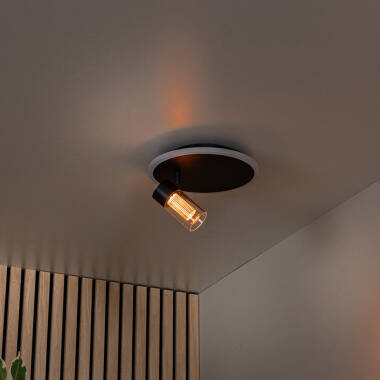 Image of Lucide Everina LED Single Ceiling Spotlight with Remote Control